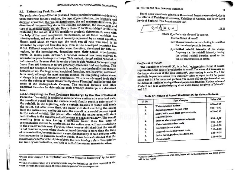 Sewage Disposal and Air Pollution Engineering - 4 | PDF