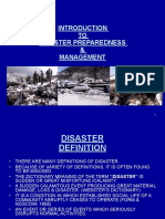 TO Disaster Preparedness & Management