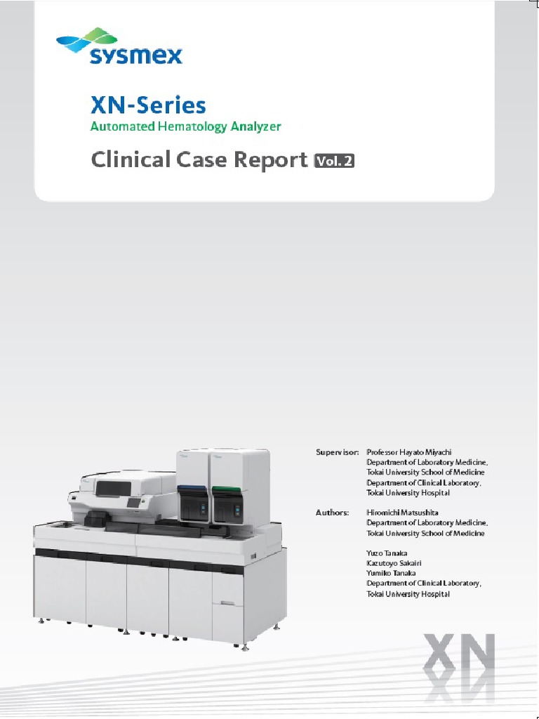 Sysmex XN-Series Hematology Guide | PDF | White Blood Cell | Blood Cell