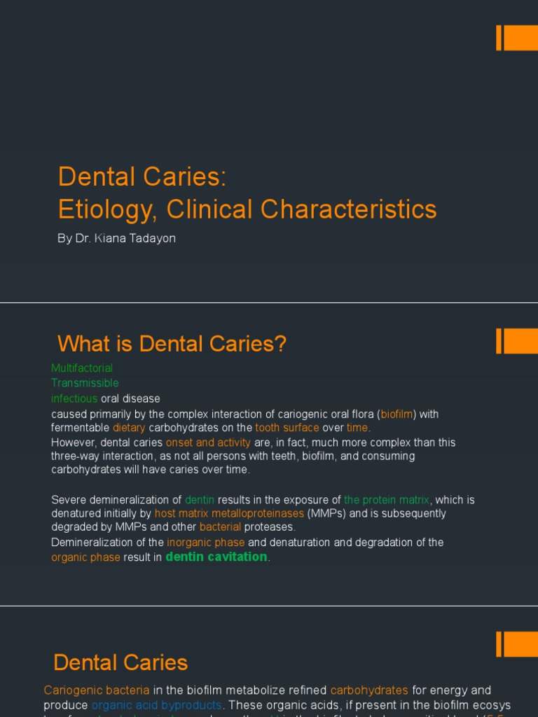 Understanding Dental Caries Etiology | PDF | Dentin | Tooth Enamel