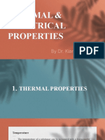 Thermal Electrical Properties