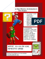Game Studies Flyer