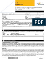 Request For Fund Withdrawal