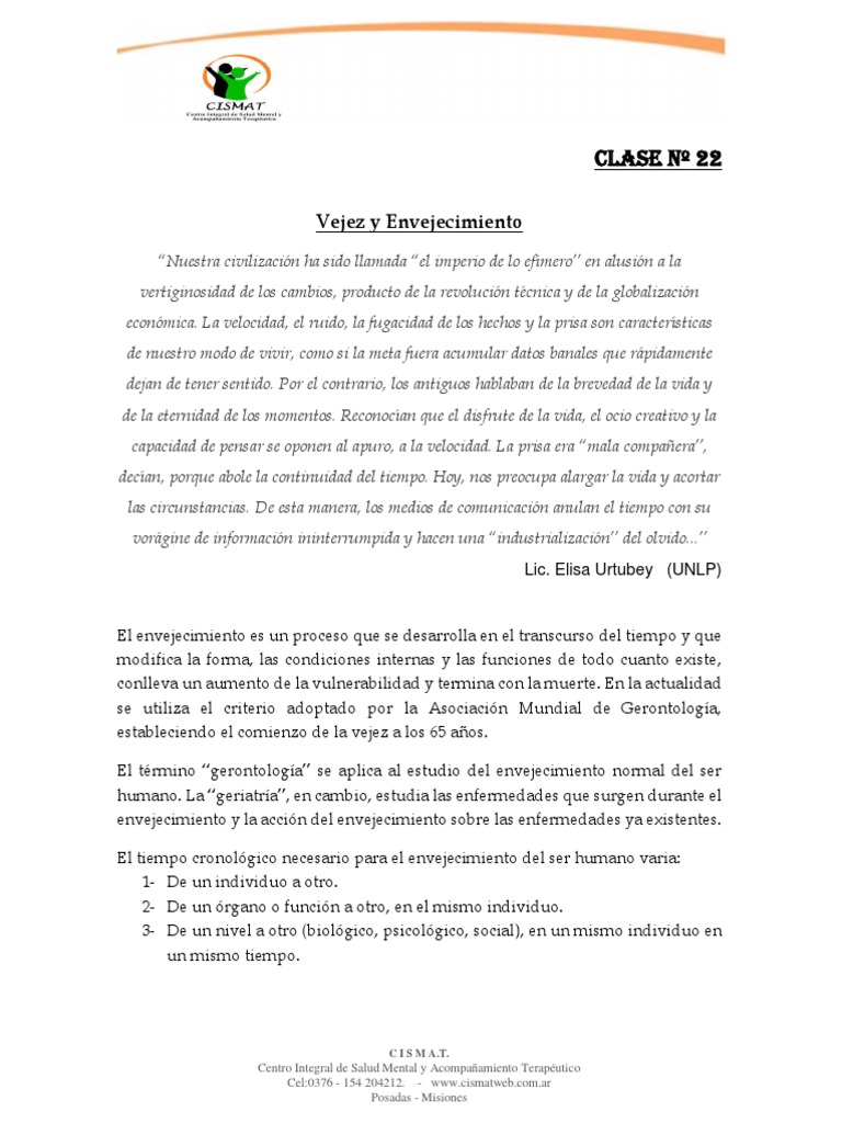 Clase Adultos Mayores | PDF | Vejez | Envejecimiento