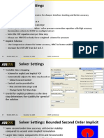 Solver Settings: Explicit Schemes