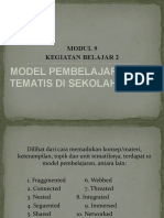 Modul 9 KB 2 (Model Pembelajaran PKN Tematis Di SD)