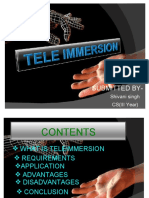 Teleimmersion- The Next Major Development in IT