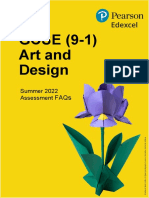 GCSE (9-1) Art and Design: Summer 2022 Assessment