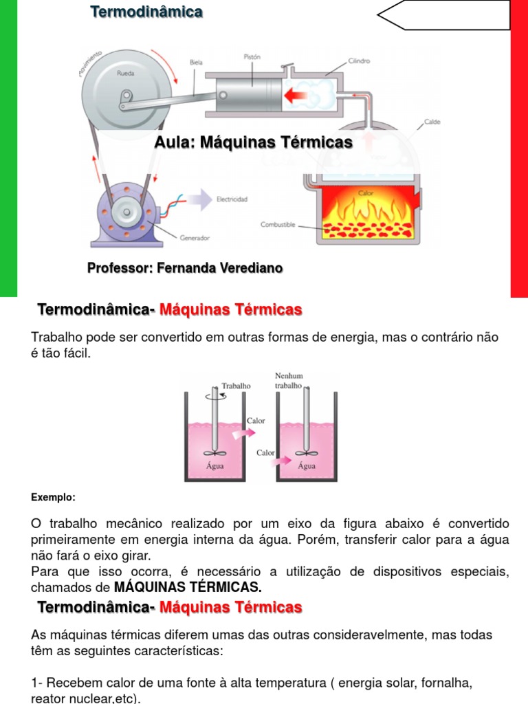 Aula 3 - Maquinas Térmicas | PDF | Calor | Refrigeração