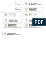 Versos para repartir 5° Sábado