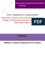 Data Communication and Computer Networks (EIE418) : Prof. E. Adetiba (PH.D, R.Engr. (COREN) )