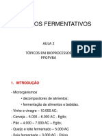 Aula 2 - Processos Fermentativos Parte I