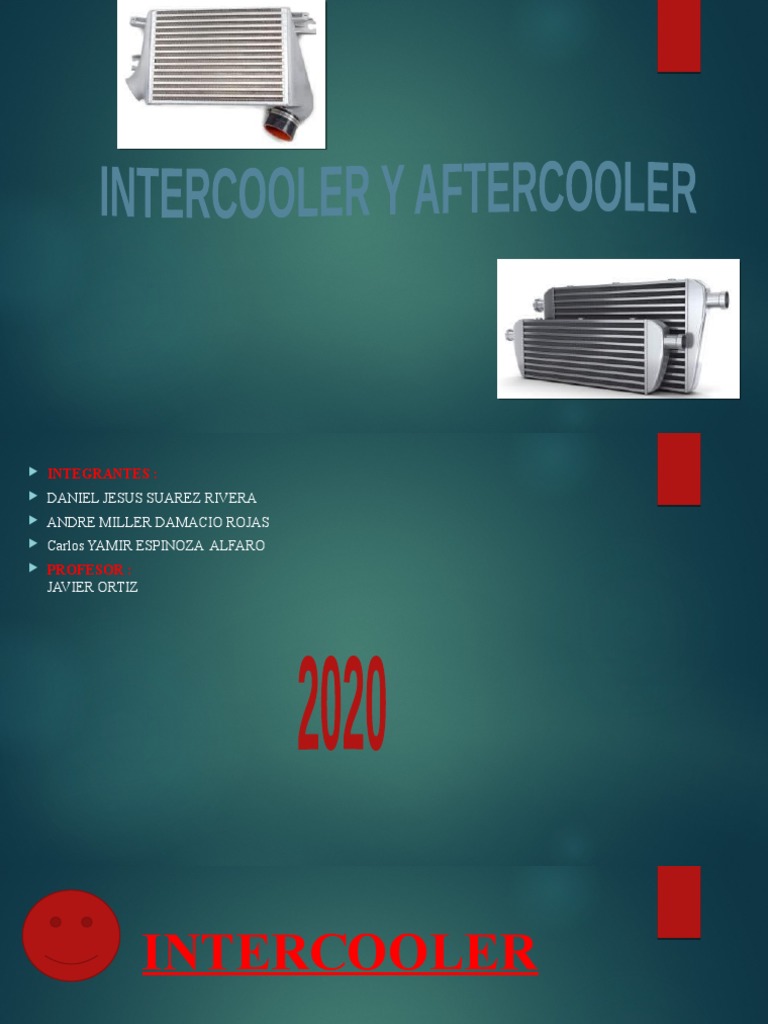 Intercooler y Aftercooler PDF Ingeniería mecánica