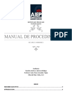 Proyecto Manual de Procedimientos Rr.hh (Taller Integrado de Contabilidad)