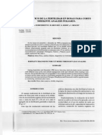 Análisis foliares para diagnosticar fertilidad en rosas de corte