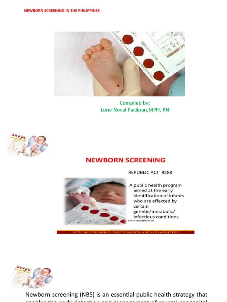 Newborn Screening in the Philippines | PDF | Health Sciences | Medical ...