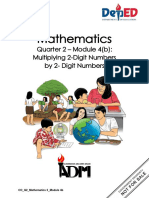 Mathematics: Quarter 2 - Module 4 (B) : Multiplying 2-Digit Numbers by 2-Digit Numbers