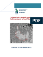 Implicaciones Locales y Regionales Del Proceso de Hundimiento en La Zona de San Gregorio Atlapulco