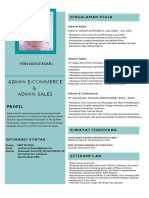 Admin E-Commerce & Admin Sales: Yeni Novitasari