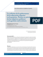 La Reforma de La Gobernanza de La Educación en La Práctica