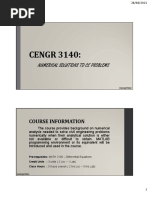 Numerical Solutions for CE Problems | PDF