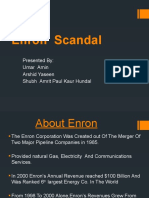 Enron Scandal: Presented By: Umar Amin Arshid Yaseen Shubh Amrit Paul Kaur Hundal