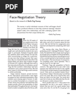 Face Negotiation Theory