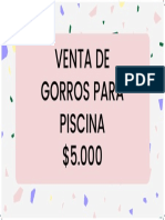 Venta de Gorros para Piscina $5.000