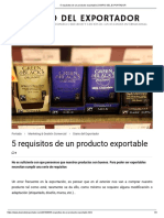 5 Requisitos de Un Producto Exportable - DIARIO DEL EXPORTADOR