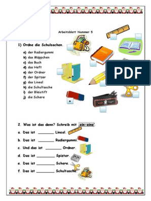 Escuela en Aleman | PDF