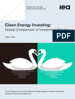 Clean Energy Investing Global Comparison of Investment Returns - Imperial CCFI and IEA 427
