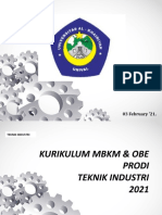 Kurikulum Teknik Industri MBKM THN 2021