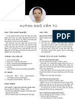 CV - Huỳnh Ngô Cẩm Tú - TV