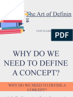 Defining Concepts and Terms