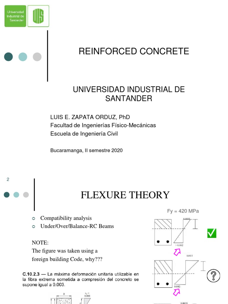 Flexure Theory in Reinforced Concrete | PDF | Bending | Strength Of ...
