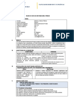 Derecho Internacional Privado: Sílabo de Derecho Internacional Privado