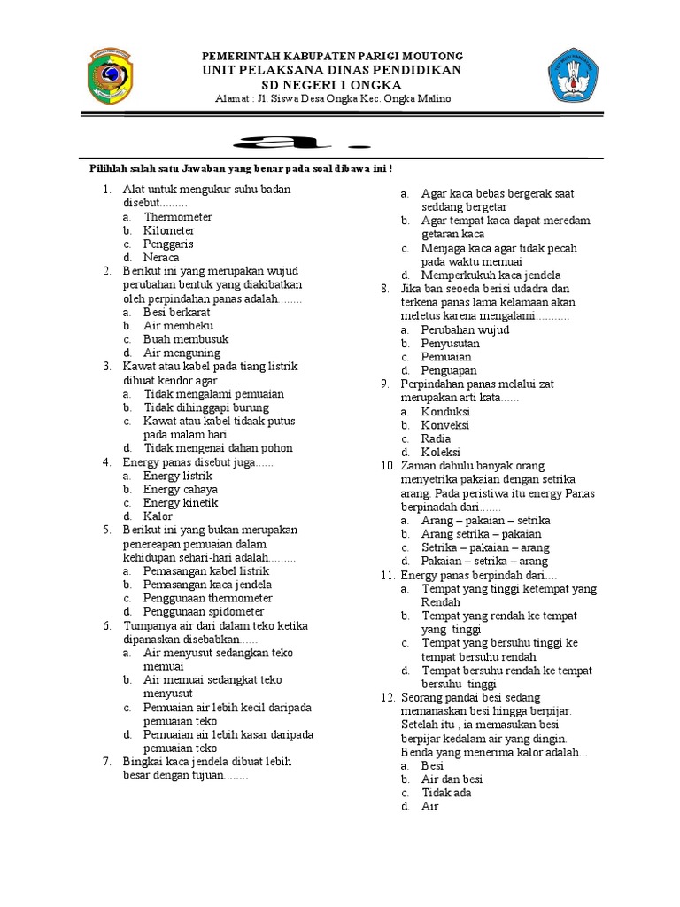 Soal Ipa Kls 5 Sem 2 | PDF