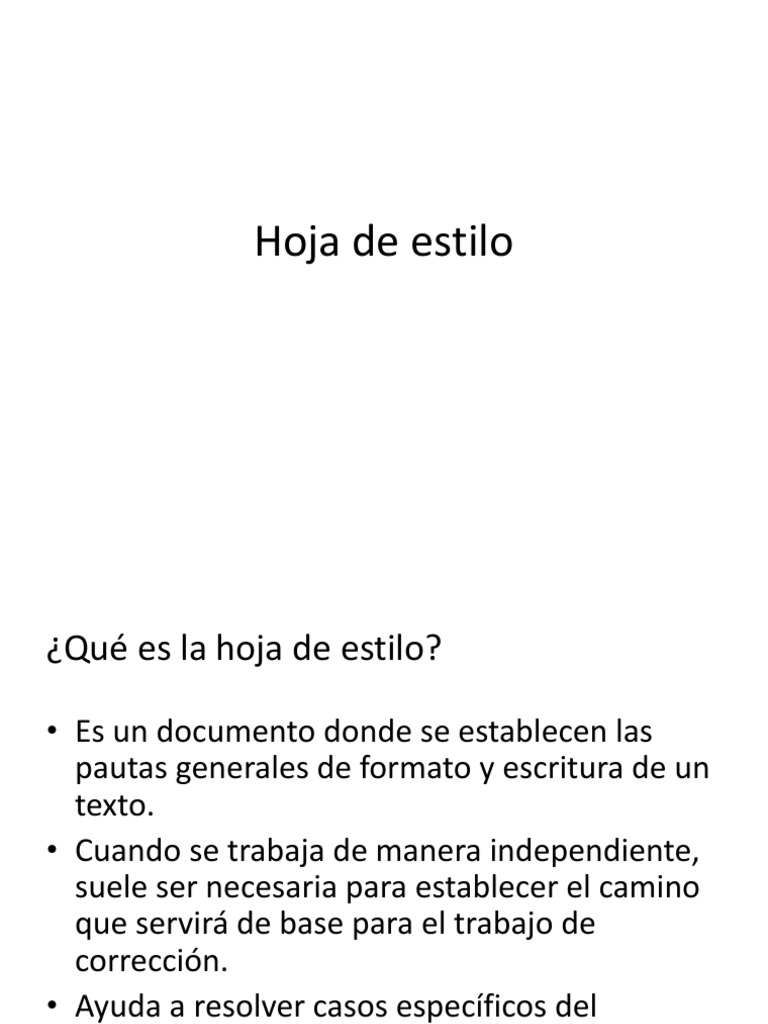 Hoja de Estilo PDF