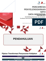 Percepatan Penyelenggaraan Satu Data Indonesia
