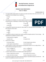 Electrosatics Test 01