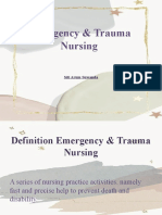 Emergency & Trauma Nursing: Siti Arum Suwanda