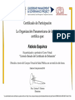 Diploma de Certificado de Defunción
