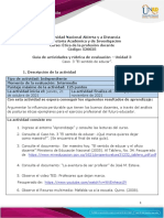 Guia de Actividades y Rúbrica de Evaluación - Unidad 3 - Caso 3 - El Sentido de Educar