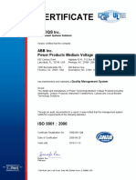 ABB Greensboro ISO 9001-2000 Certificate