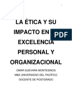 Paper Etica y Su Impacto en La Efectividad Personal y Organizacional - Omar Guevara