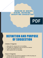 Expressions of Suggestion