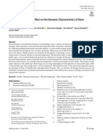 Elevated Temperature Efect On The Dynamic Characteristics of Steel