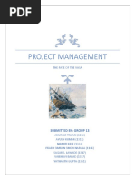 Project Management: The Fate of The Vasa