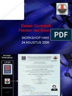 Presentasi HAKI 2006 - ASPEK GEOTEKNIK