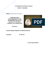 Incubadora de pollos: construcción, funcionamiento y análisis de resultados basados en principios biológicos